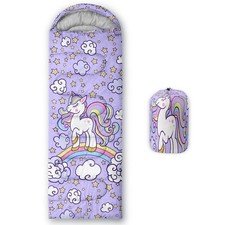 Unicorn Sleeping Bag for Girls Boys Lightweight Warm Cold Weather Sleeping Ba...