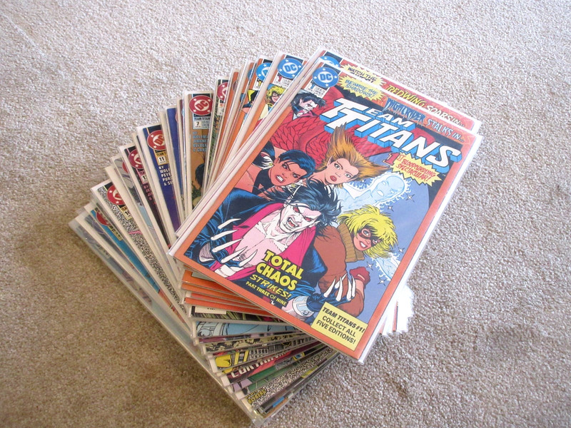 Team Titans DC Comics Full Set # 1-24 + 4 Variant # 1's, Annuals x 2 B&B VF 1992