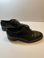 FLORSHEIM Men's Black Wingtip Brogue Oxfords Lace Ups LITE WEAR Size 101/2 3E