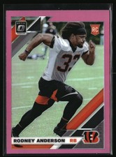 2019 Donruss Optic #134 Rodney Anderson Pink RC Cincinnati Bengals