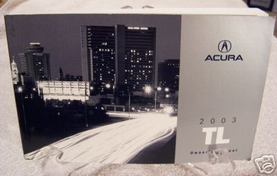 **NUEVO** Acura TL 2003 manual del dueño 03 - Imagen 1 de 1