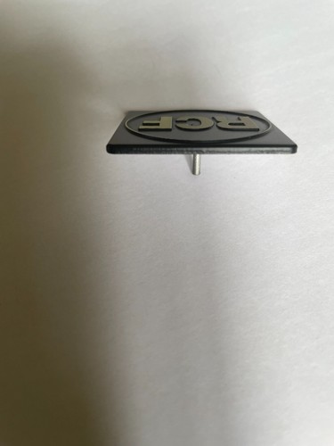 Als Ersatz RCF Logo Abzeichen 40 mm (1-9/16") quadratisch-Aluminium - Bild 3 von 3