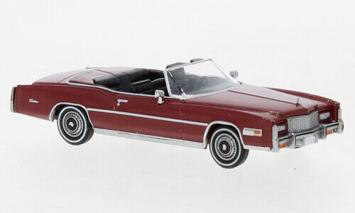 Cadillac Eldorado convertible 1976 dark red plastic model car 19750 Brekina 1:87 - Picture 1 of 1