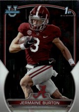 2022 Bowman University Chrome Jermaine Burton #62 Alabama Crimson Tide