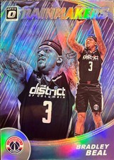 Bradley Beal Donruss Optic 19-20 #5 Rainmaker Silver Prizm Washington Wizards