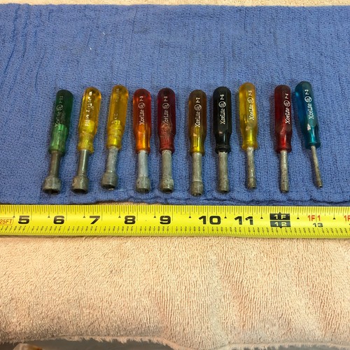 LOT OF 10 VINTAGE XCELITE SMALL/MINI NUT DRIVERS USA eBay