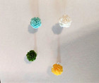 Pushpins set of 4 handmade flower design