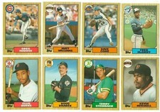 1987 Topps Traded Complete Team Set from Factory Set XRC Rookie Card RC Update