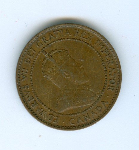 CANADA 1909 LARGE CENT--CIRCULATED - Picture 2 of 2