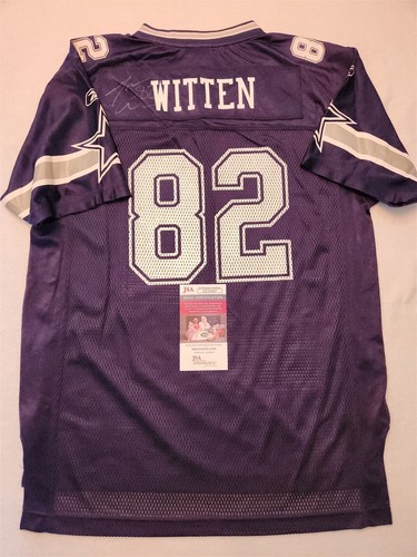 JASON WITTEN signiertes COWBOYS Lizenz Trikot JSA COA Größe Yxl