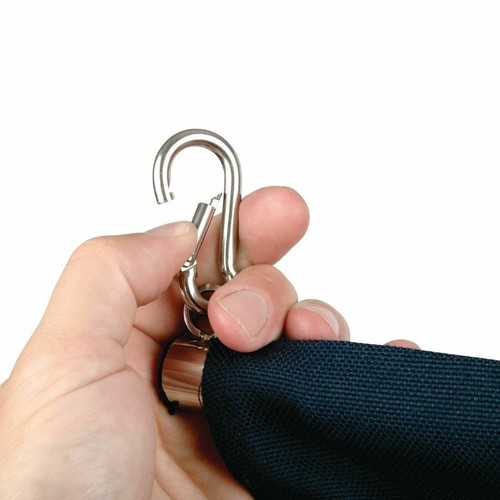Barrera de bolero en verde hecha de lona incluye accesorios de fijación - Imagen 3 de 7