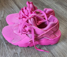Nike Huarache Run Laser Fuchsia Pink Youth 654275-607 Size 4.5y 2019 Sneakers