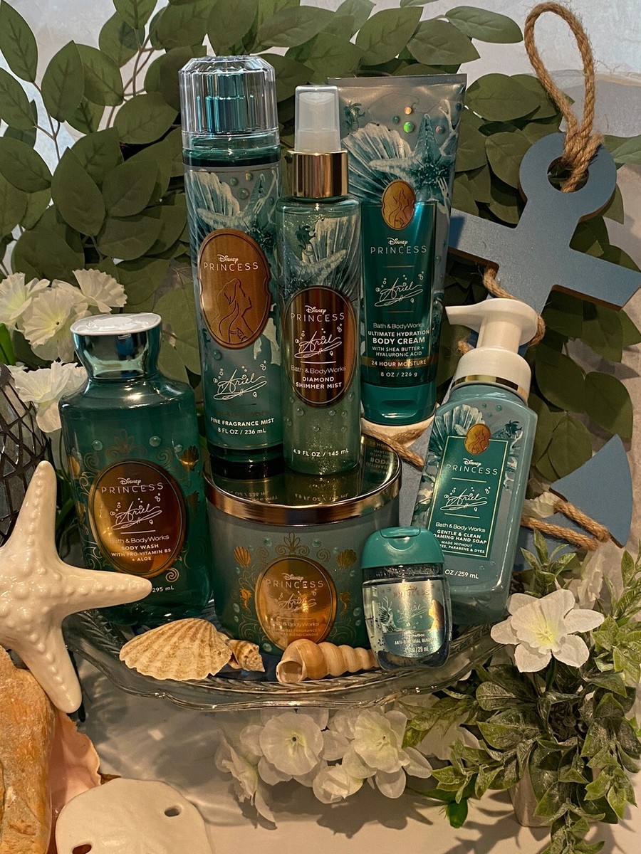 Bath and Body Works アリエルセット Bath & Body Works Ariel Mist and Body Cream Set, Marine Fragrance