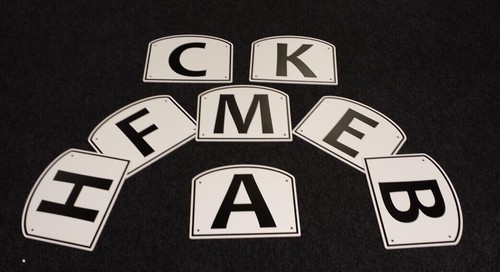Dressage Arena Markers / Letters x 8 - The Original and Best! A,K,E,H,C,M,B,F - Picture 3 of 6