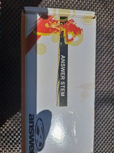 Answer Rove Alloy Stem 1 1/8 x 110mm +/-7 degree rise 31.8mm clamp White ST28 - Picture 2 of 7