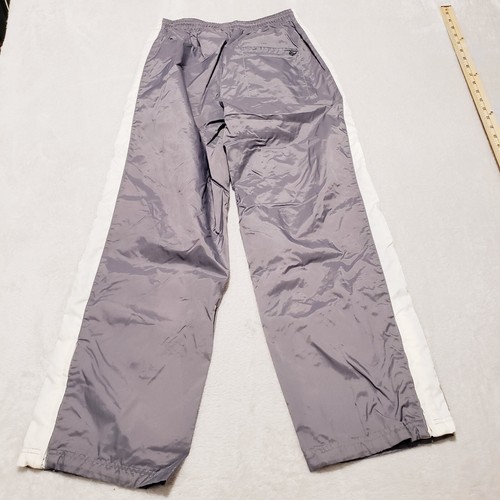 Nike Pants Boys XL Gray Windbreaker Nylon Track Pants Pockets Elastic Waist - Picture 6 of 8