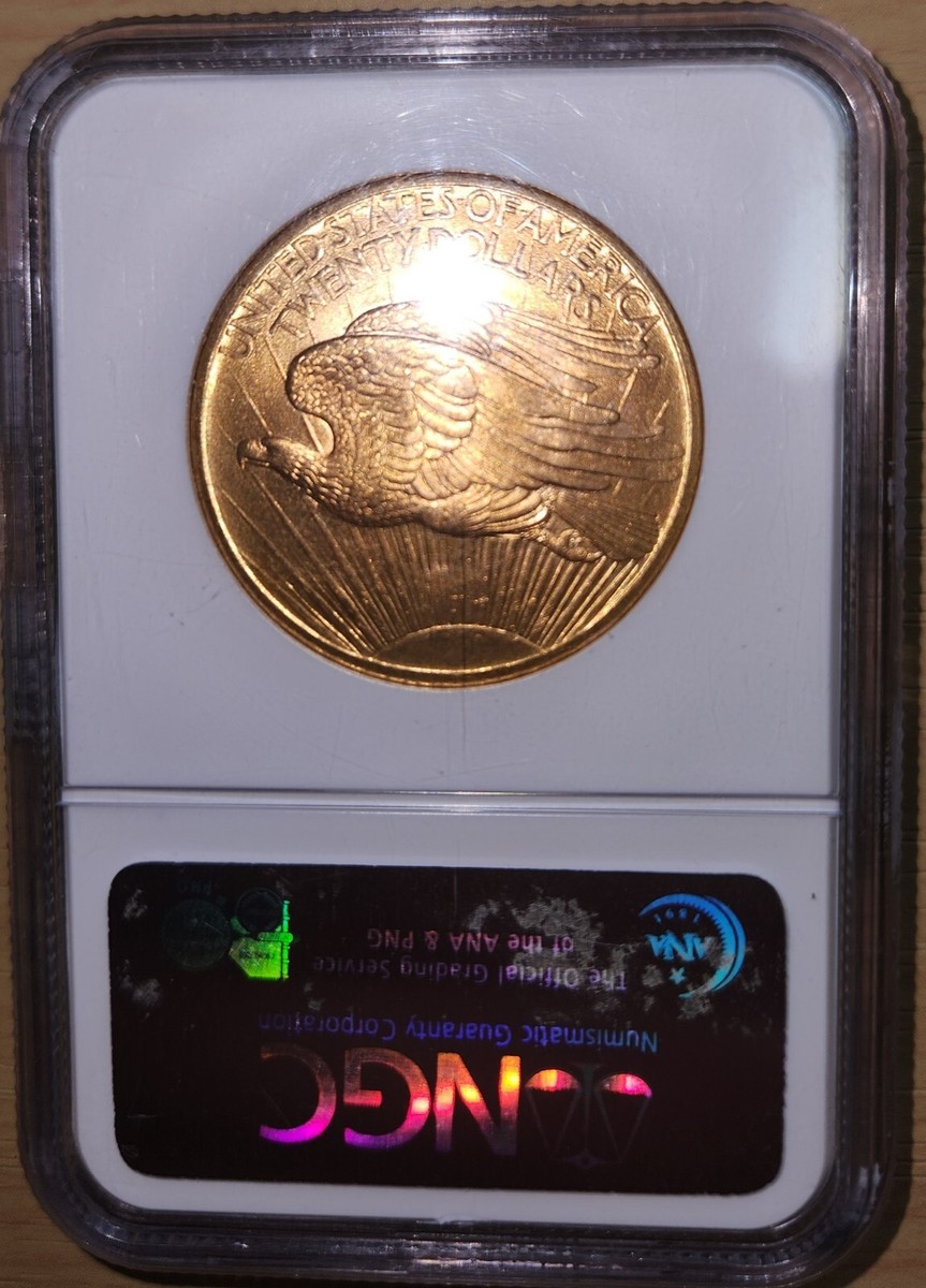 1908 $20 Saint Gaudens No Motto MS67 NGC 947217-7 | eBay