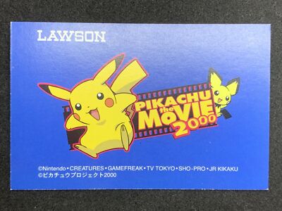 Pichu & Pikachu 5 Pokemon Card Pikachu the Movie 2000 Lawson