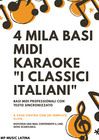 4 MILA BASI KARAOKE MIDI PROFESSIONALI "I CLASSICI ITALIANI” DOWNLOAD + OMAGGIO