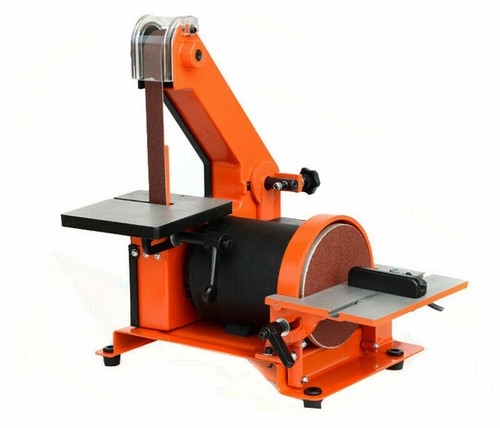 350W Benchtop Bandschleifer Scheibenschleifer Polieren Schleifen Maschine Schleifer 220V - Bild 3 von 9