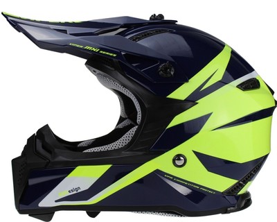 VIPER RSX221 HELM MOTOCROSS HELM OFF ROAD INTEGRALHELM MOTORRADHELM ECE ACU FLUO