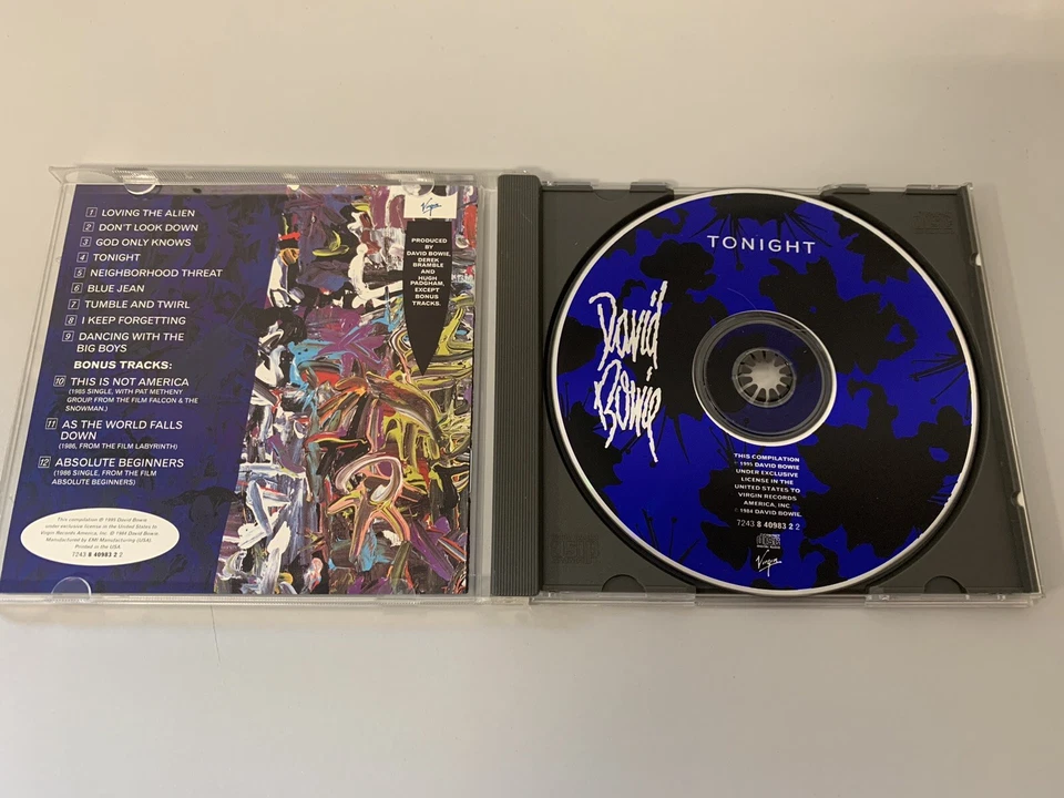 David Bowie – Tonight - US CD © 1985/95 - incl. 3 Bonustacks: Absolute Beginners - Bild 2 von 3