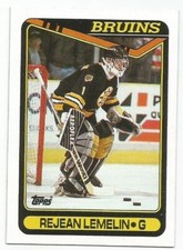 REJEAN LEMELIN 1990-91 TOPPS CARD NM-MT CONDITION