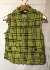 (grade 1) Ladies! Mossimo(hooded/lined)zipped Gillet(m) Green Plaid,con’t..⏩⏩