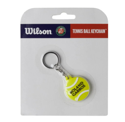 Wilson 2025 Roland Garros Tennis Ball Keychain Keyring Accessory