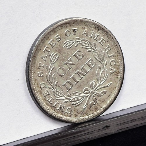 1840 Liberty Seated Dime - No Drapery - Unc Details, Cleaned (#57551-L) - Picture 6 of 8