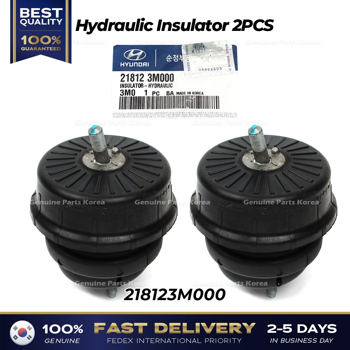ファンデーション yk150902 ⭐Genuine⭐ Hydraulic Insulator 2PCS 218123M000 for Hyundai
