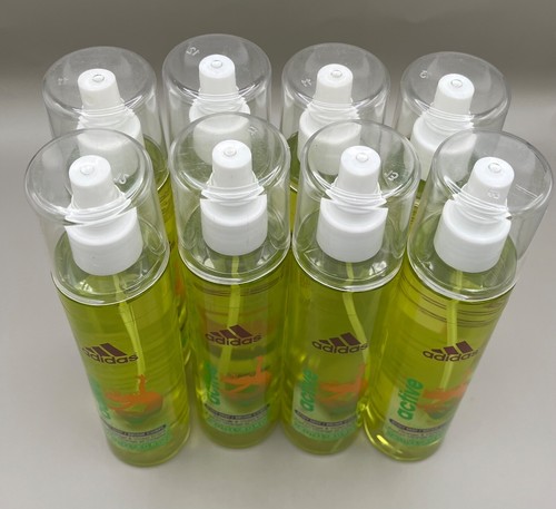 ADIDAS ACTIVE BODY MIST ORANGE/VIOLET SCENT 240ML LOT OF 8 - Picture 2 of 2