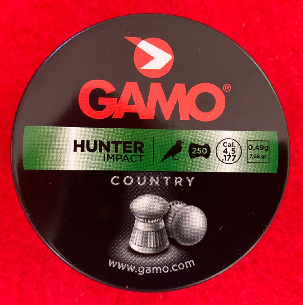 GAMO HUNTER IMPACT .177 4.5mm Domed Air Rifle/Pistol Pellets. Tin of 250.