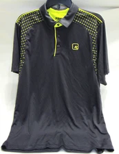 And 1 gray/neon yellow polo shirt mens L ~ NWOT
