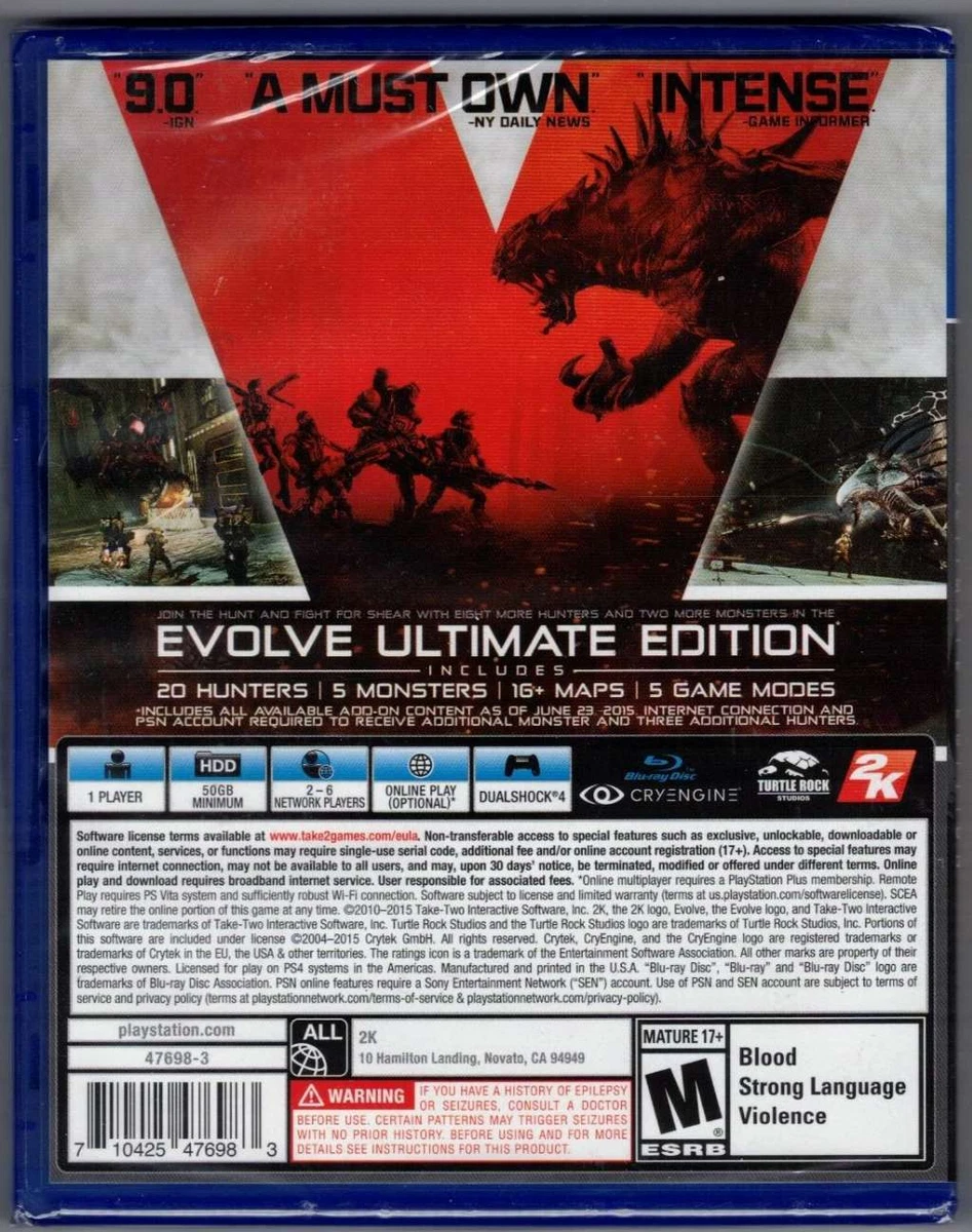 Evolve outlet ps4 price