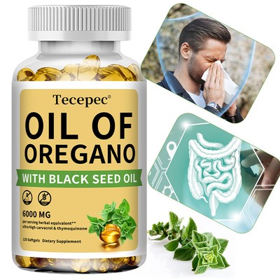 Oil of Oregano - with Carvacrol, Black Seed Oil - Antioxidant, Digestive Support