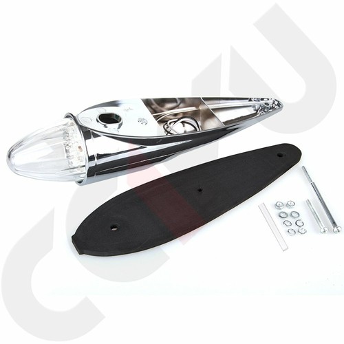 5X Chrome Torpedo Clear/Amber 17 LED Cab Marker Top Light for Kenworth Peterbilt - Picture 9 of 10