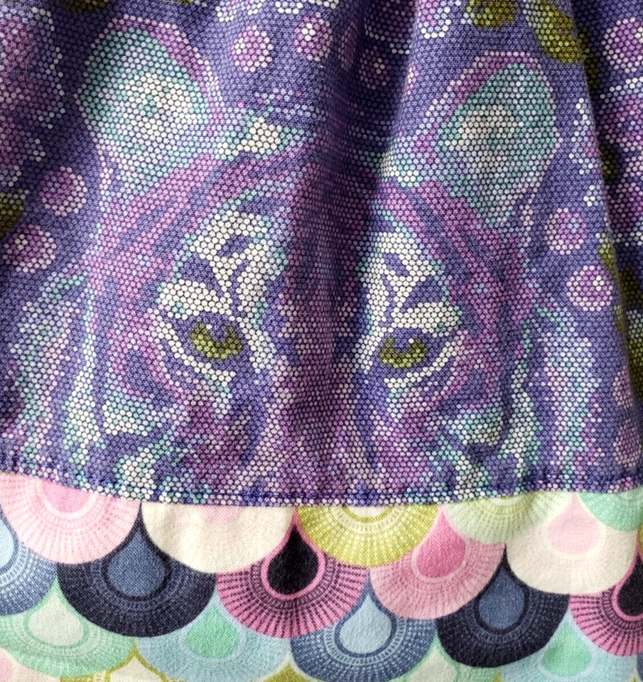 Vestido KPea Volantes Tigre 2T Sirena Escala Ajuste Acampanado Púrpura Cómodo Elastizado Escuela Foto 4 de 4