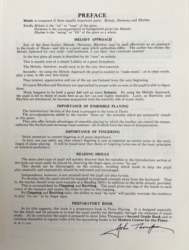 1962 John Thompson's ADULT PREPATORY PIANO Book One + 1945 4ft Keyboard Chart - Bild 6 von 16
