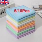 5/10X Microfibre Home Kitchen Car Valeting Dusters Polishing Cleaning Cloths New
