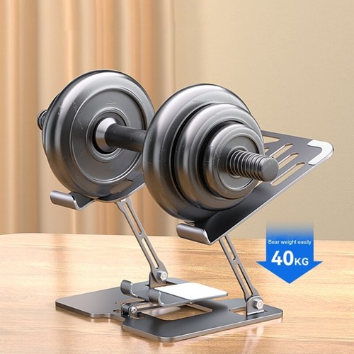 Carbon Steel 2 in 1 Cooling Stand for Laptop Phone Adjustable Ergonomic Laptop - Bild 7 von 10