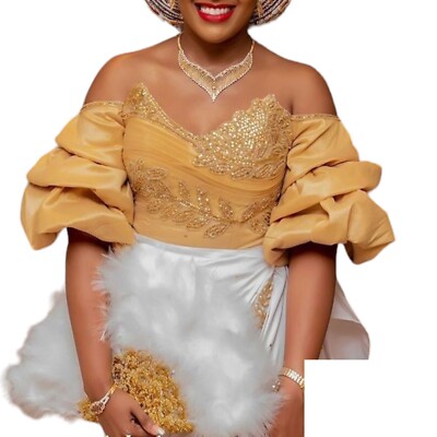 African Wedding Dress for women/Nigerian Wedding Guest Dress/George fabric  Dress | eBay