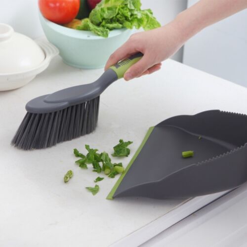 Plastic Sweep Desk Broom Dustpan and Brush Set Home School Office Clean Tool