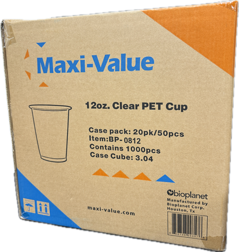 12oz Clear Plastic Cups- Disposable Drinking Cups - Cold Drinks