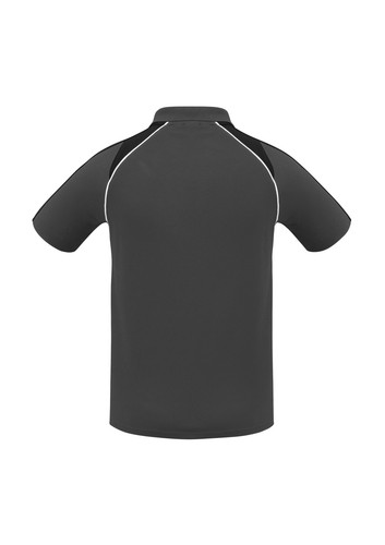 MENS POLO INNER COTTON OUTER POLYESTER RAGLAN SLEEVE TOP POLO 170GSM - Picture 3 of 15