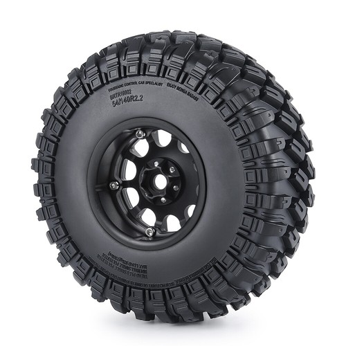 FLYXM 2.2'' Beadlock Wheel Rim Rubber Tire for 1/10 RCCrawler Axial SCX10 Wraith - Picture 14 of 94