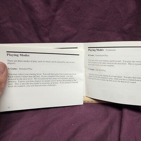 NES Nintendo pipe dream Manual only no game