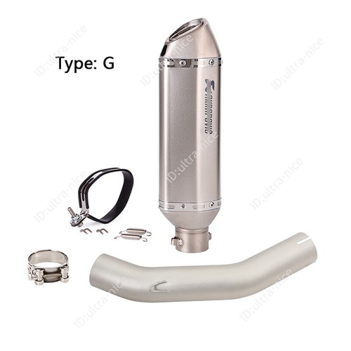 For Honda VFR800F 2014-2020 Exhaust System Mid Link Pipe 51mm Muffler Silencer - Picture 11 of 13