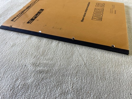 PORSCHE 928 SERVICE INFORMATION MANUAL - MODEL 82 - Picture 3 of 14