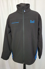 TRIUM Men's Jacket Softshell Technical Solutions Large Black Hiking Walk e3999